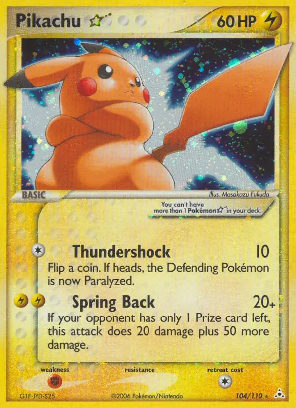 Pikachu Star, Holon Phantoms #104