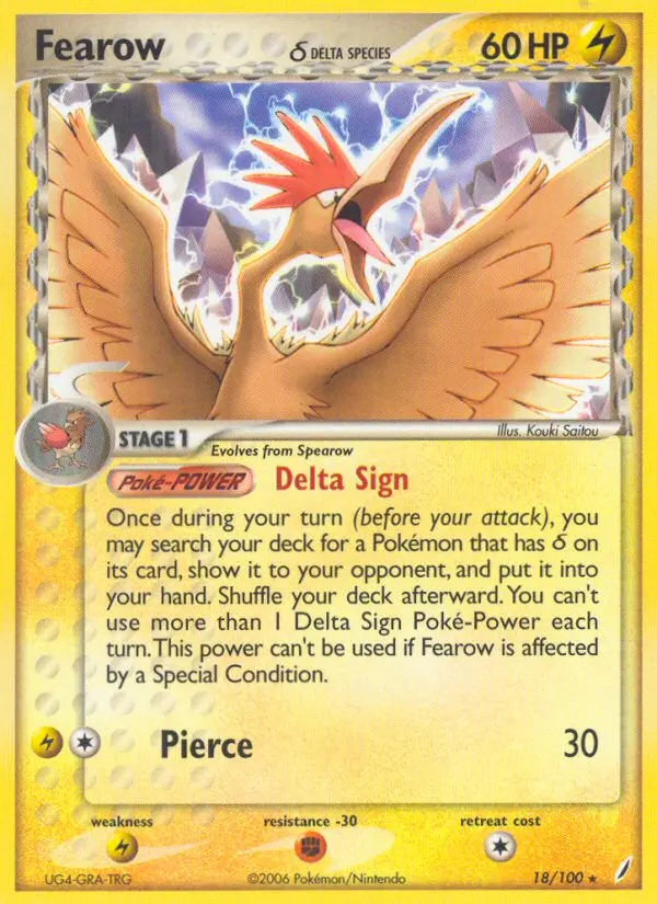 Fearow δ, Crystal Guardians #18