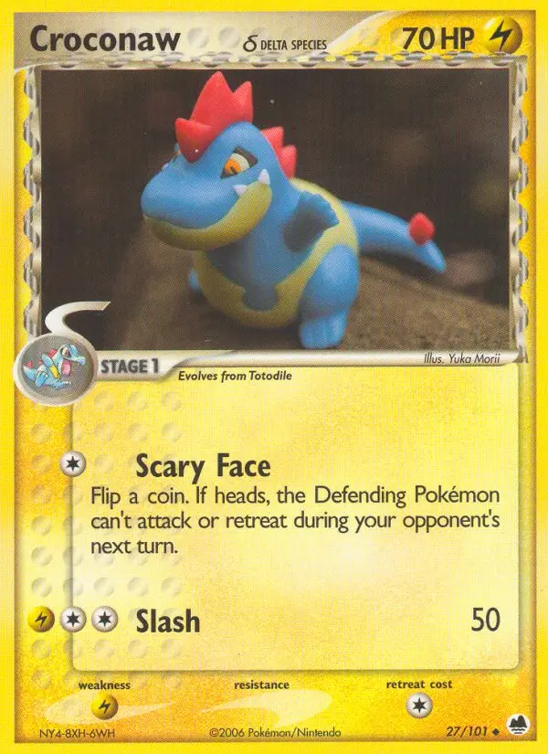 Croconaw δ, Dragon Frontiers #27