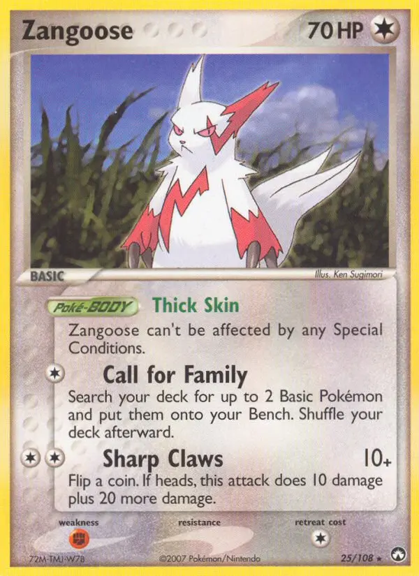 Zangoose, Power Keepers #25