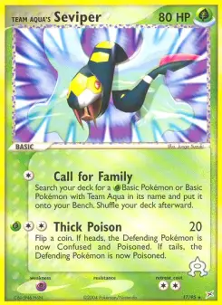 Team Aqua's Seviper, Team Magma vs Team Aqua #17/95