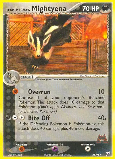 Team Magma's Mightyena, Team Magma vs Team Aqua #21