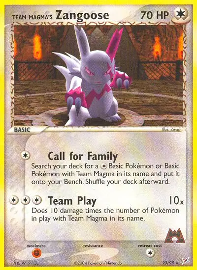 Team Magma's Zangoose, Team Magma vs Team Aqua #23