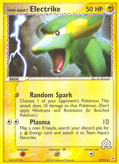 Team Aqua's Electrike, Team Magma vs Team Aqua #27
