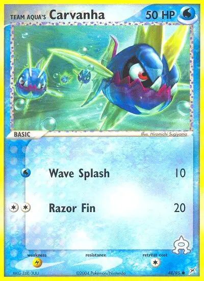 Team Aqua's Carvanha, Team Magma vs Team Aqua #48