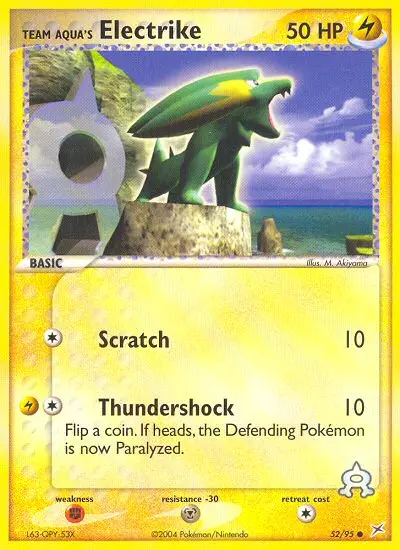 Team Aqua's Electrike, Team Magma vs Team Aqua #52