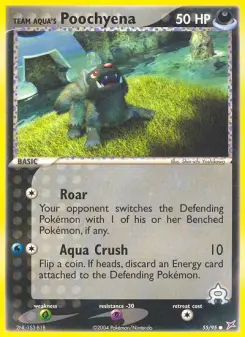 Team Aqua's Poochyena, Team Magma vs Team Aqua #55/95
