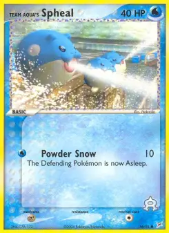 Team Aqua's Spheal, Team Magma vs Team Aqua #56/95