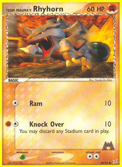 Team Magma's Rhyhorn, Team Magma vs Team Aqua #68