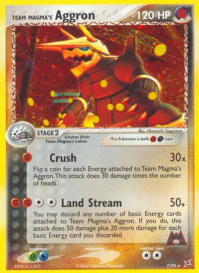 Team Magma's Aggron, Team Magma vs Team Aqua #7