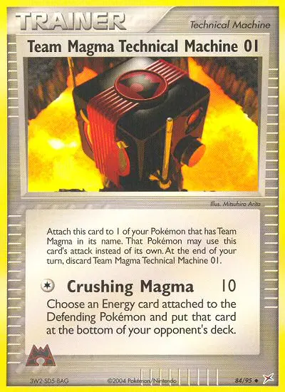 Team Magma's Technical Machine 01, Team Magma vs Team Aqua #84
