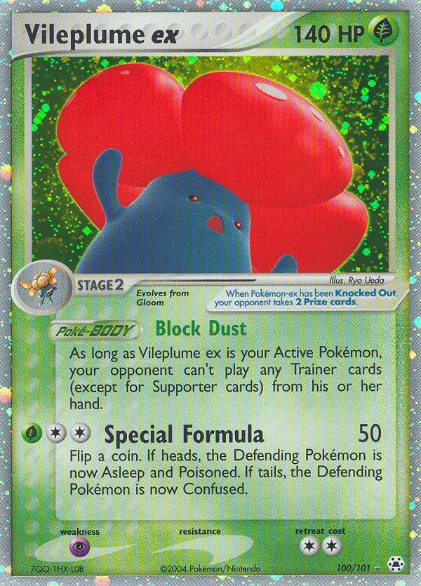 Vileplume ex, Hidden Legends #100