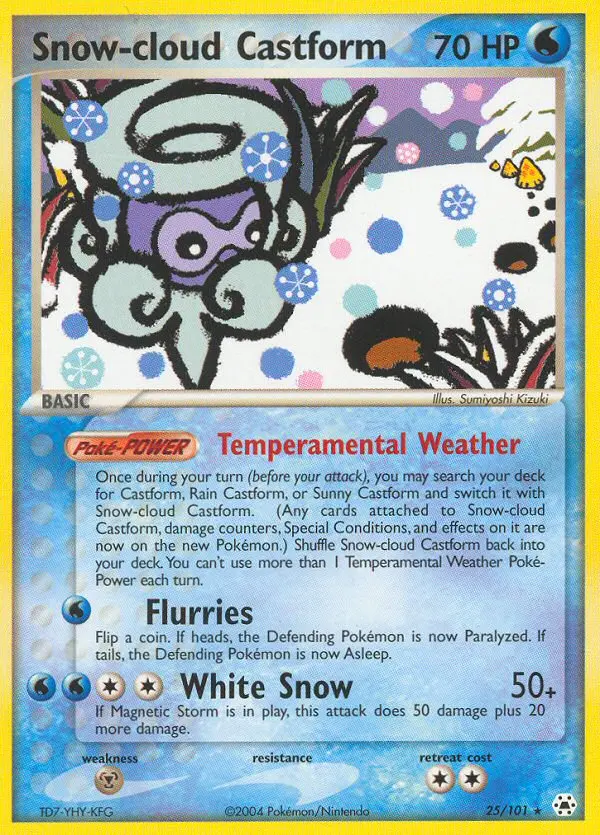 Snow-cloud Castform, Hidden Legends #25