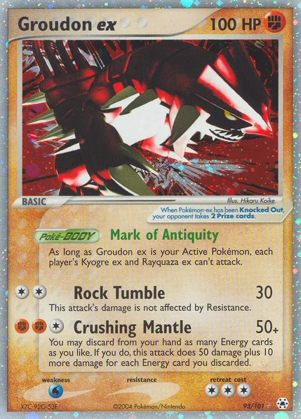 Groudon ex, Hidden Legends #93