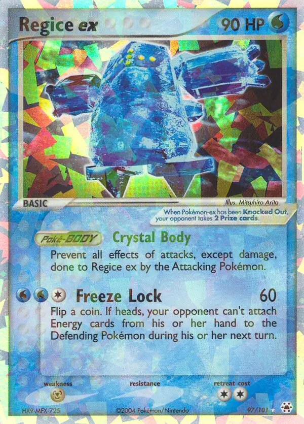Regice ex, Hidden Legends #97