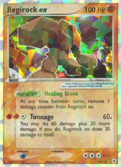 Regirock ex, Hidden Legends #98/101