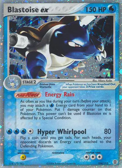 Blastoise ex, FireRed & LeafGreen #104