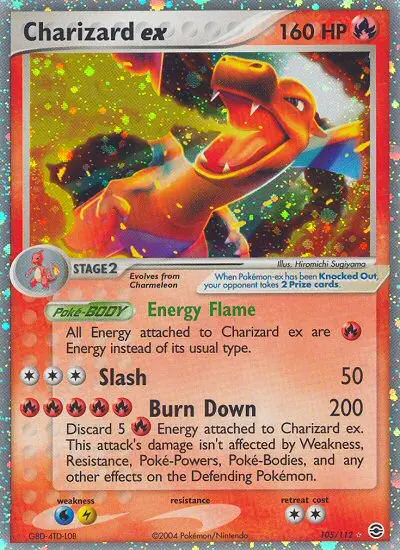 Charizard ex, FireRed & LeafGreen #105