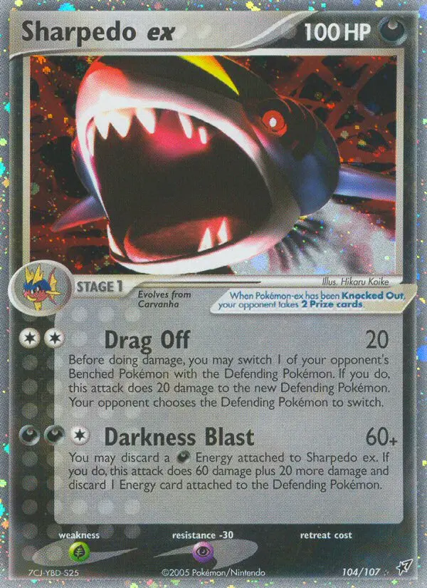 Sharpedo ex, Deoxys #104
