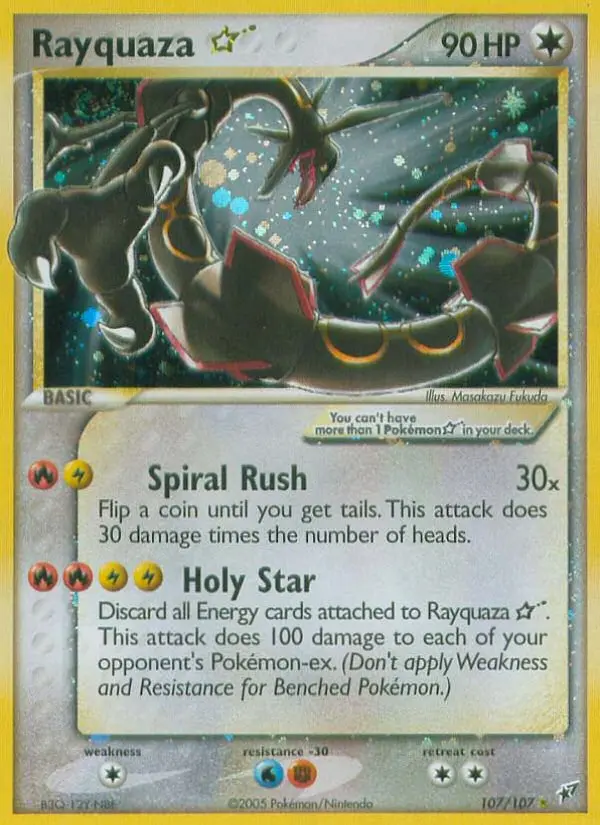 Rayquaza ☆, Deoxys #107