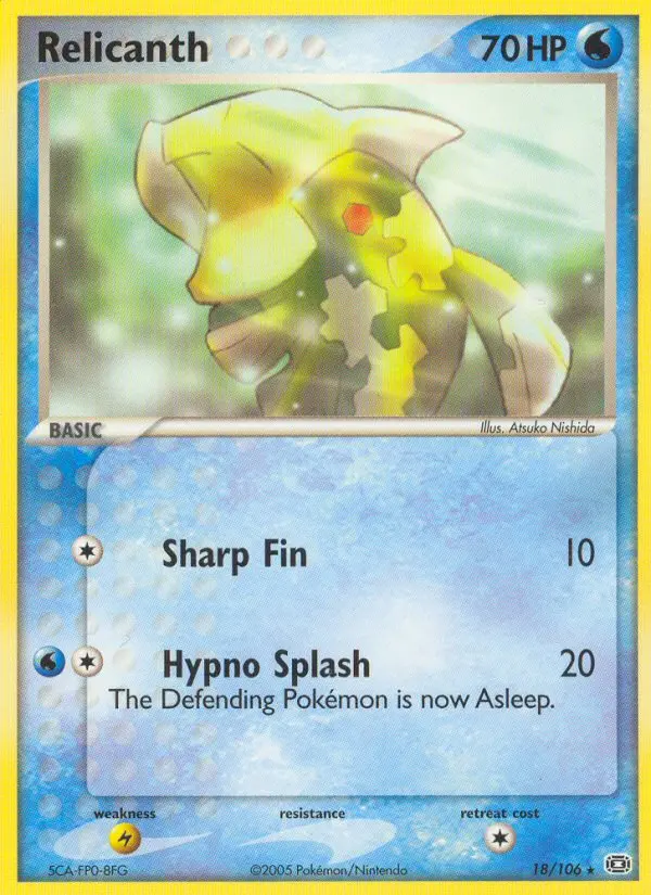 Relicanth, Emerald #18