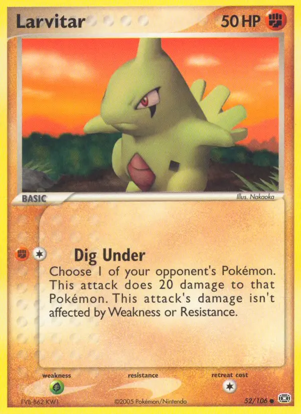 Larvitar, Emerald #52