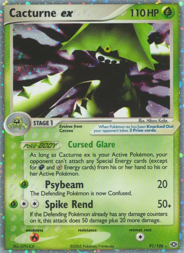 Cacturne ex, Emerald #91