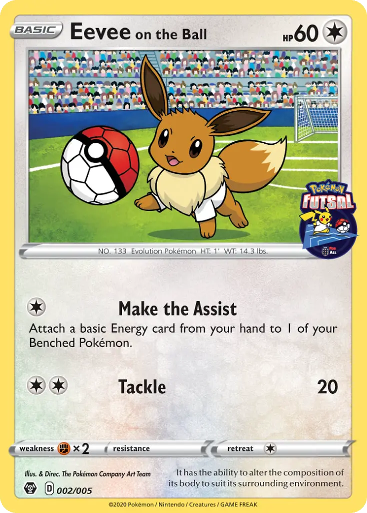 Eevee on the Ball, Pokémon Futsal 2020 #2