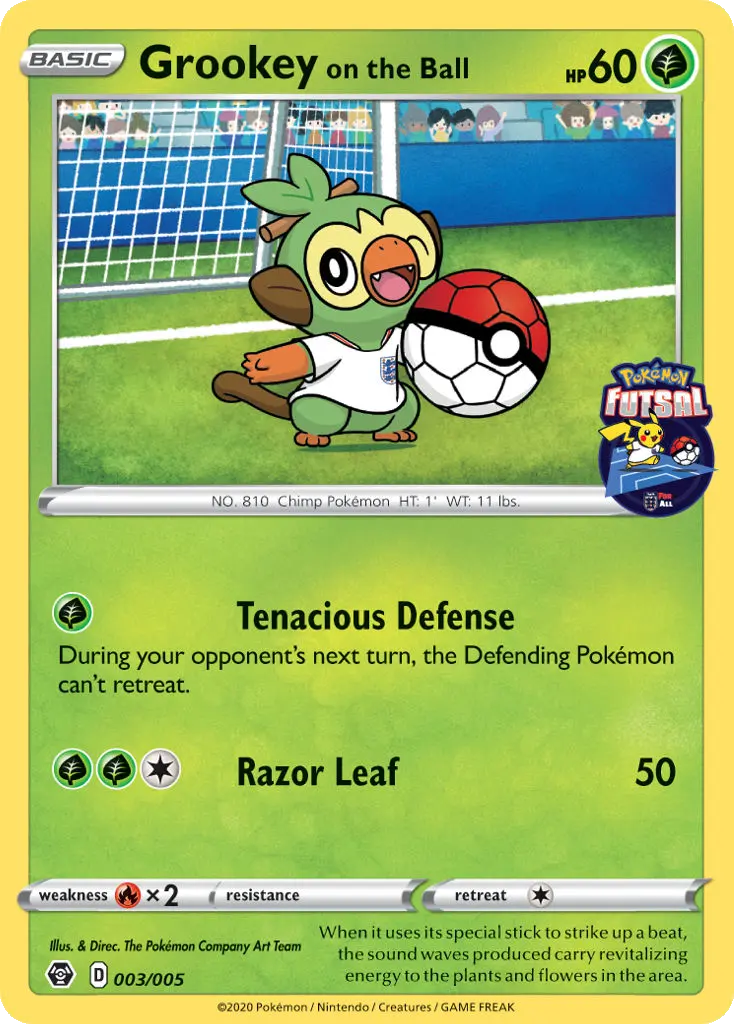 Grookey on the Ball, Pokémon Futsal 2020 #3