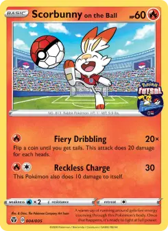 Scorbunny on the Ball, Pokémon Futsal 2020 #4/5