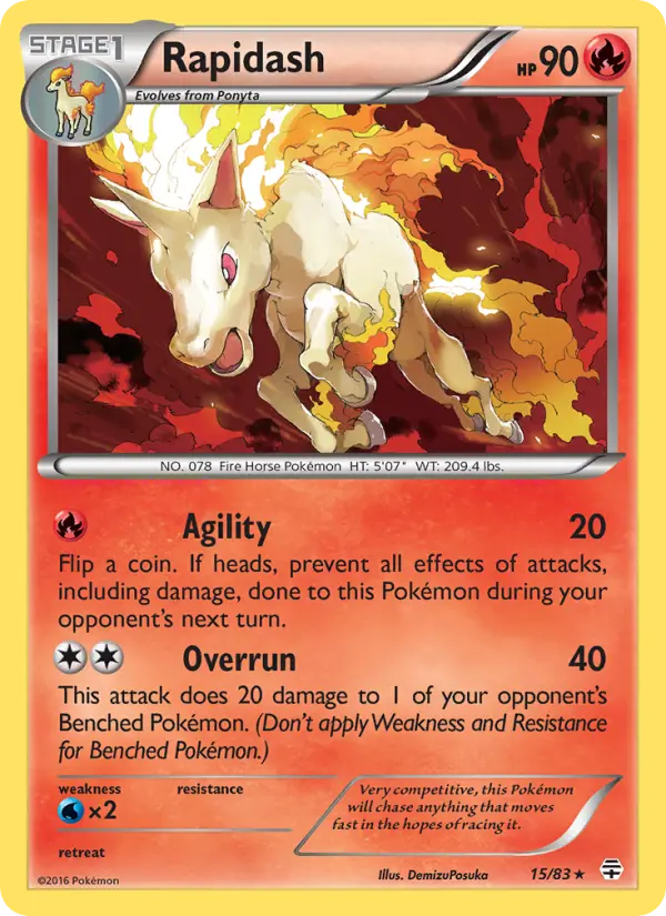 Rapidash, Generations #15