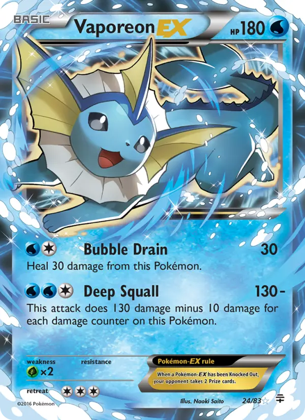 Vaporeon EX, Generations #24