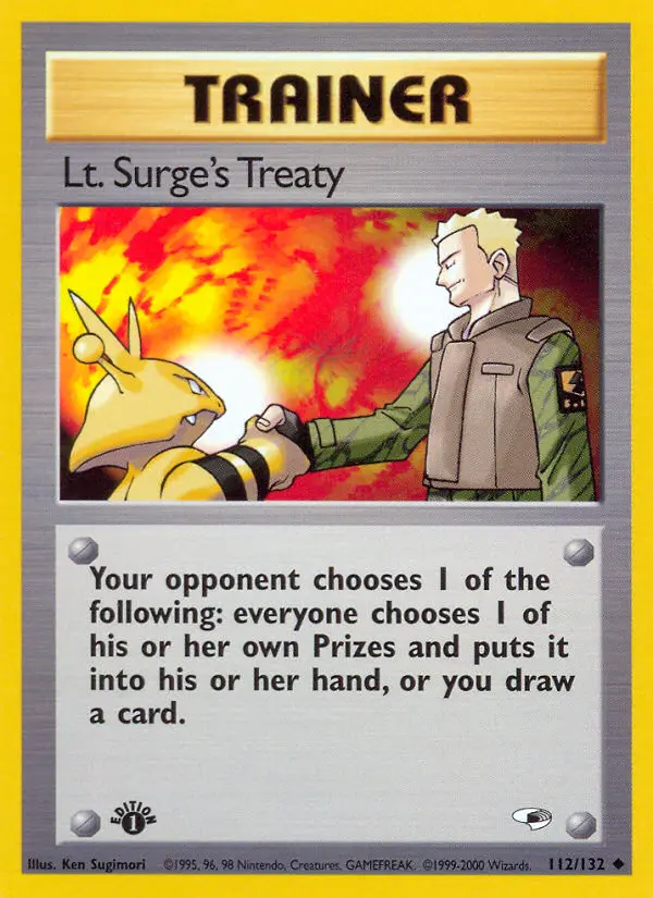 Lt. Surge's Treaty, Gym Heroes #112
