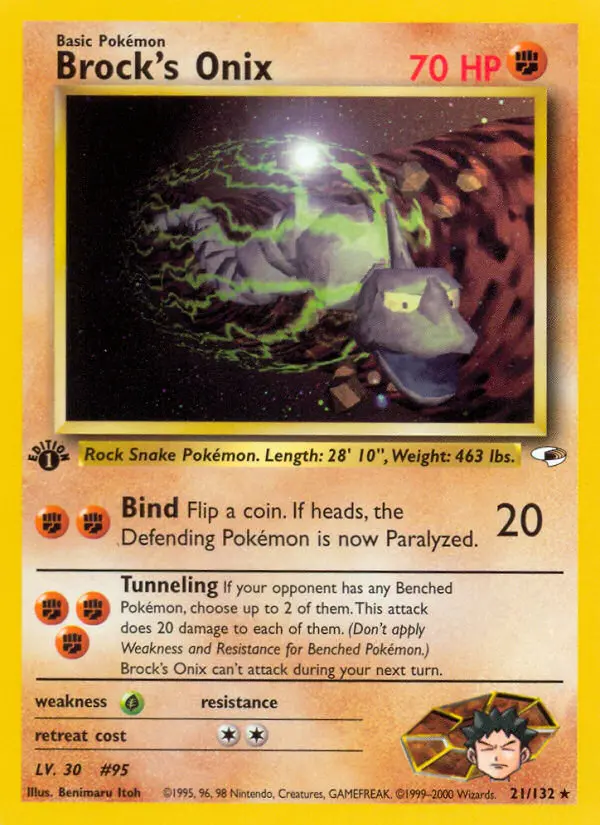 Brock's Onix, Gym Heroes #21