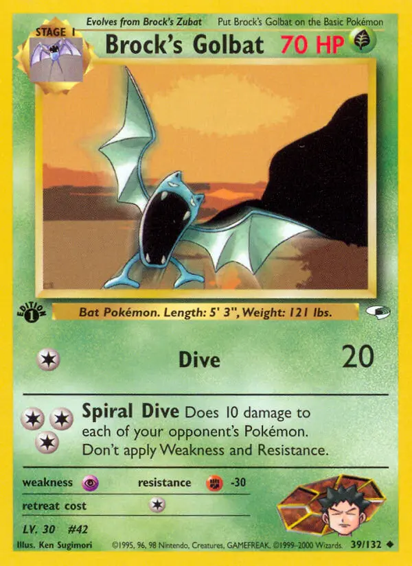 Brock's Golbat, Gym Heroes #39