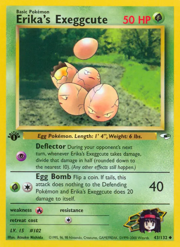 Erika's Exeggcute, Gym Heroes #43