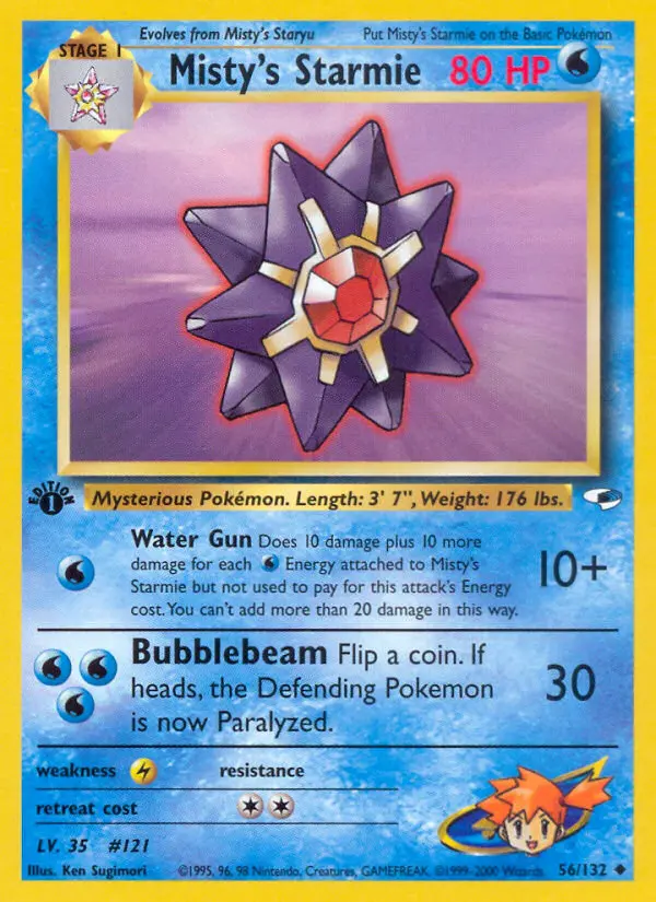 Misty's Starmie, Gym Heroes #56
