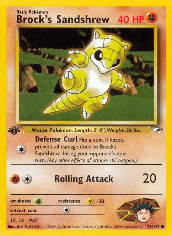 Brock's Sandshrew, Gym Heroes #71