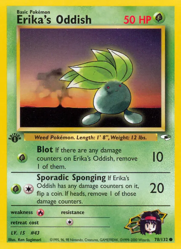 Erika's Oddish, Gym Heroes #78