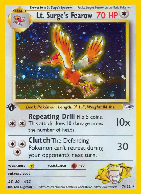 Lt. Surge's Fearow, Gym Heroes #7