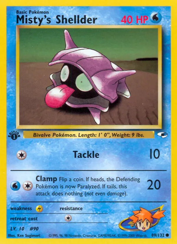 Misty's Shellder, Gym Heroes #89