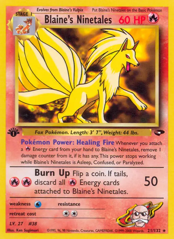 Blaine's Ninetales, Gym Challenge #21