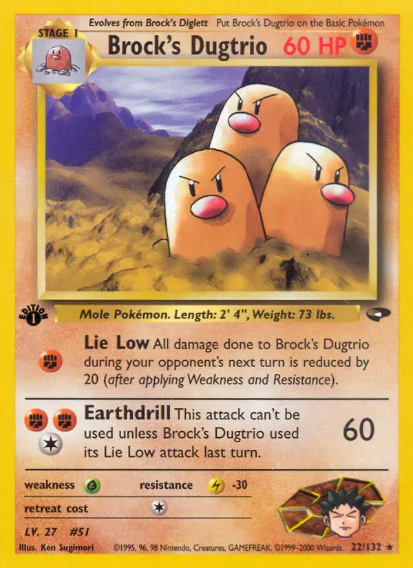 Brock's Dugtrio, Gym Challenge #22