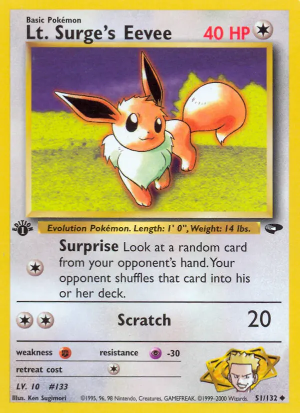 Lt. Surge's Eevee, Gym Challenge #51
