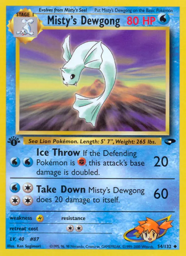 Misty's Dewgong, Gym Challenge #54