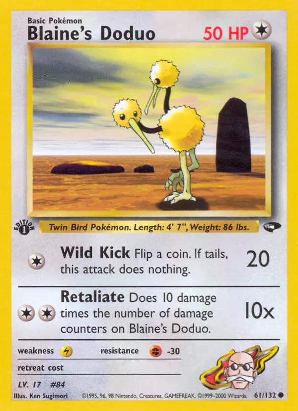 Blaine's Doduo, Gym Challenge #61