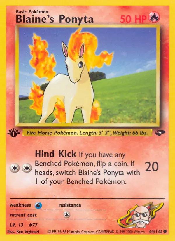Blaine's Ponyta, Gym Challenge #64