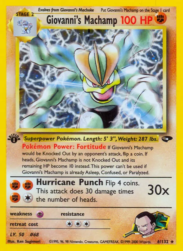 Giovanni's Machamp, Gym Challenge #6