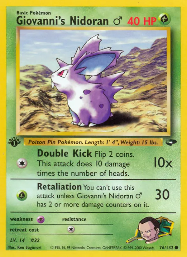 Giovanni's Nidoran♂, Gym Challenge #76