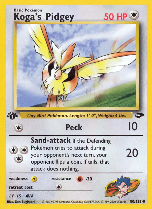 Koga's Pidgey, Gym Challenge #80